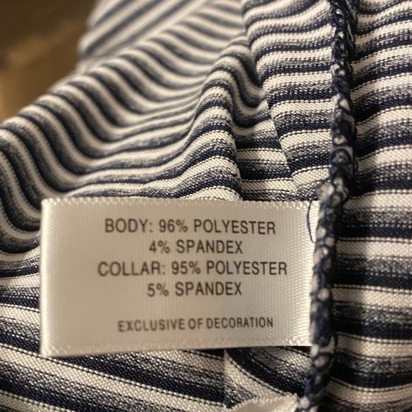 Cutter & Buck Forge Tonal Stripe Stretch Mens Big and Tall Polo 3XLT Black/White - Picture 14 of 14